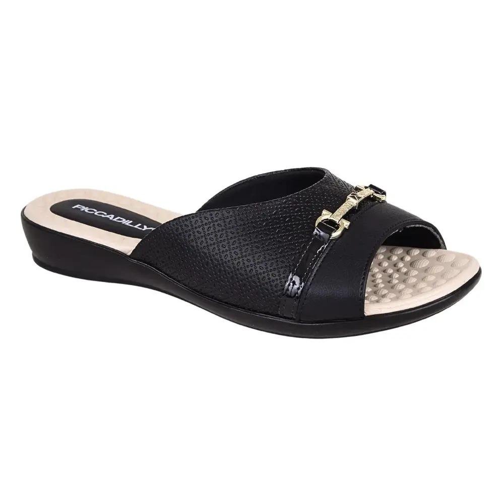 TAMANCO PICCADILLY ANABELA FEMININO PONTILHADO 500404 Preto 2