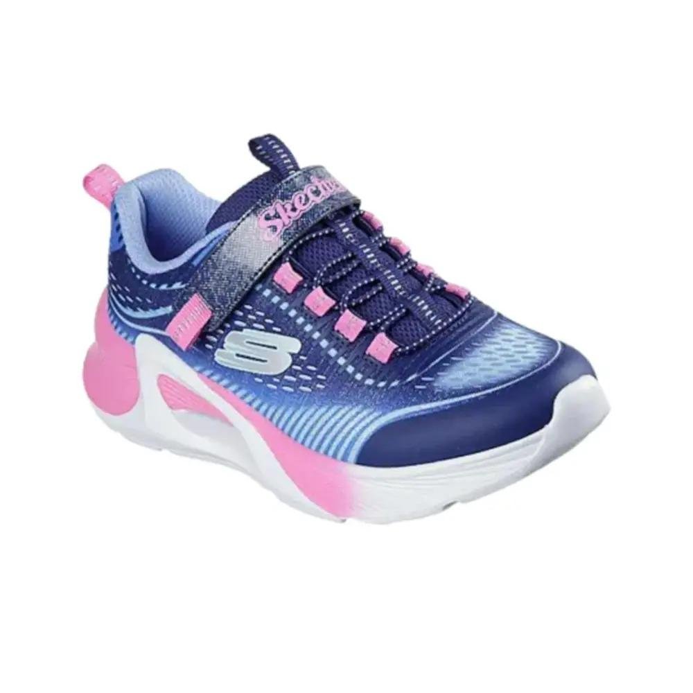 TÊNIS SKECHERS INFANTIL FEMININO TIDE TECH 303896L Azul/Rosa 2