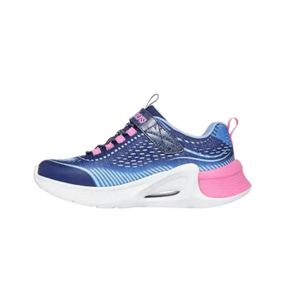 TÊNIS SKECHERS INFANTIL FEMININO TIDE TECH 303896L Azul/Rosa 3