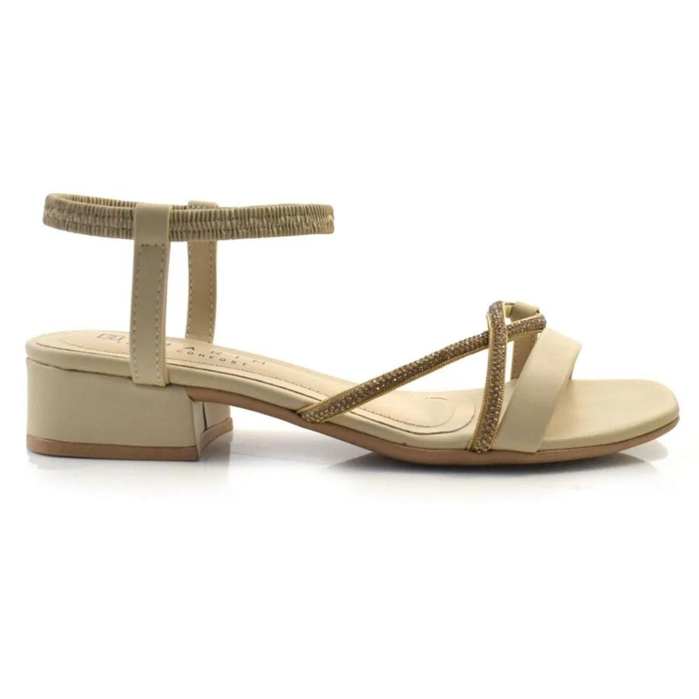 SANDÁLIA FEMININA RAMARIM 2448201 Bege 2