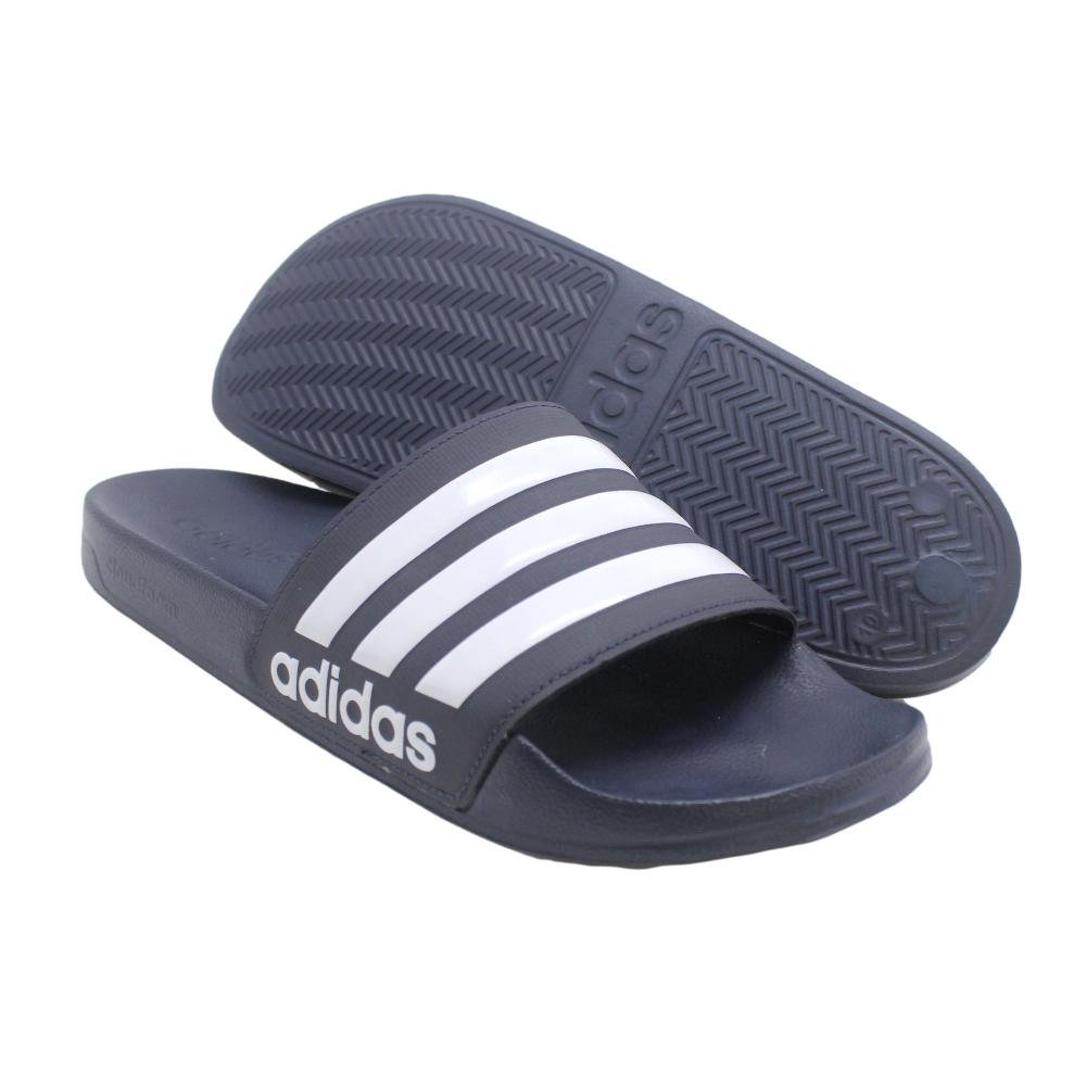 CHINELO MASCULINO ADIDAS ADILETTE SHOWER Marinho/Branco 4