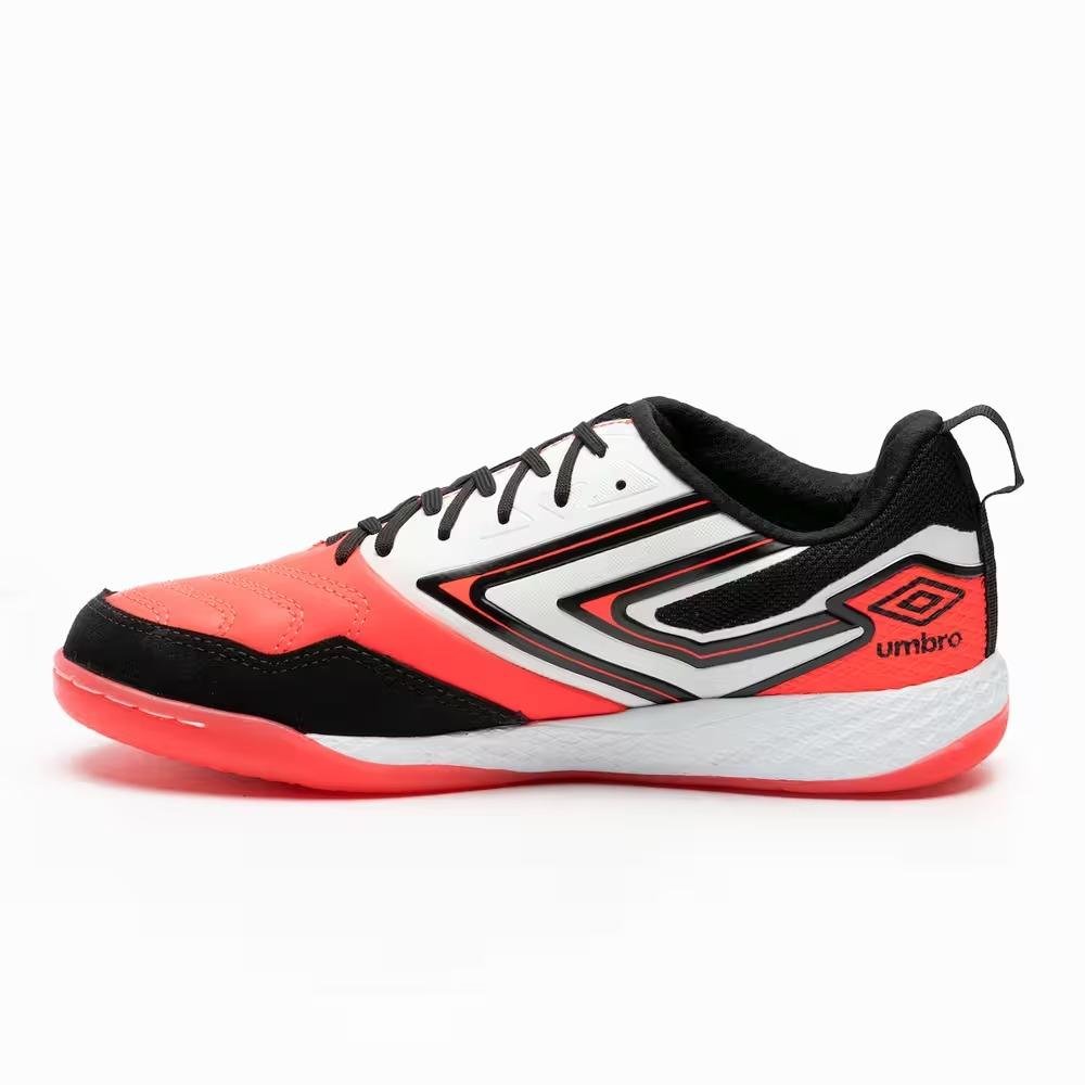 CHUTEIRA FUTSAL MASCULINA UMBRO PRO 5 BUMP U01FB041 Coral/Branco/Preto 2