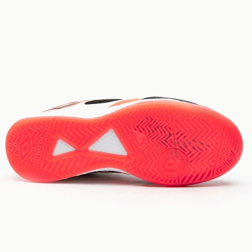 CHUTEIRA FUTSAL MASCULINA UMBRO PRO 5 BUMP U01FB041 Coral/Branco/Preto 5