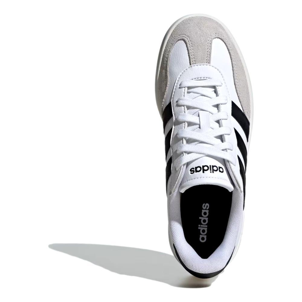TÊNIS ADIDAS BARREDA UNISSEX KJ0972 Branco/Preto/Cinza 4