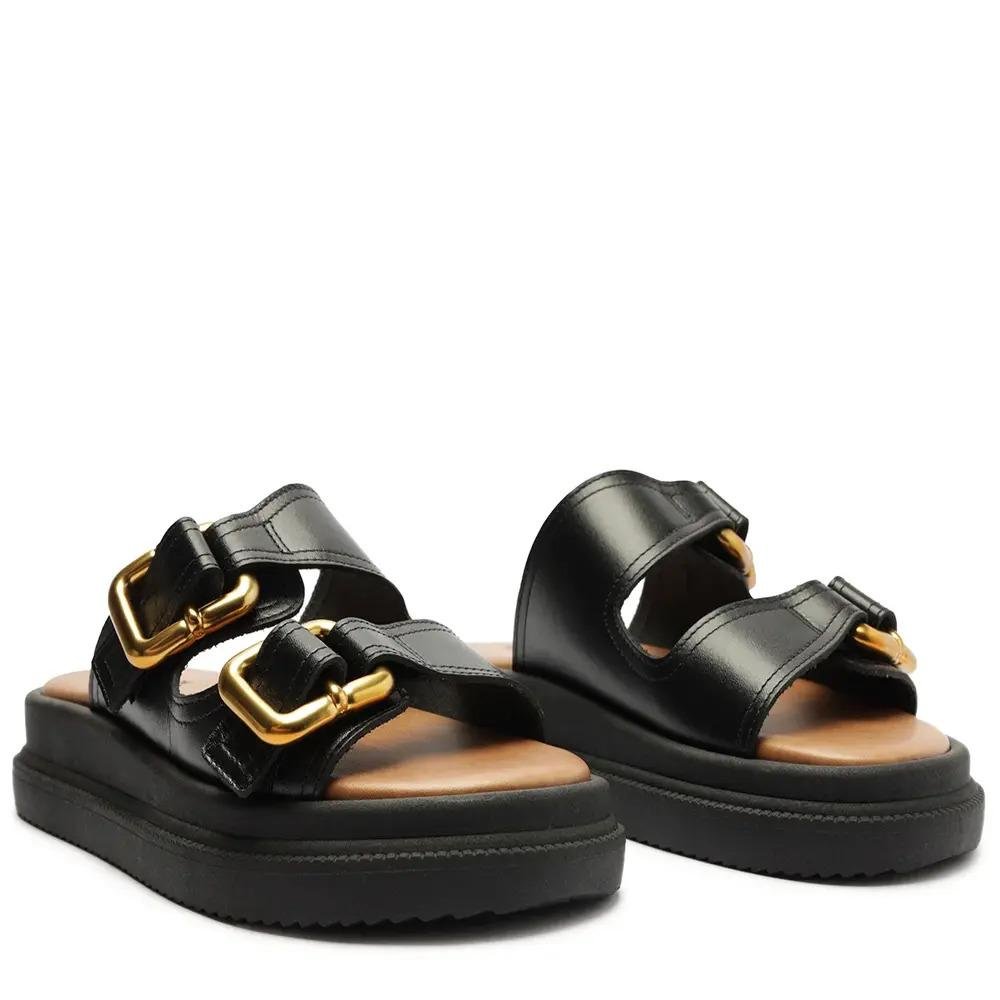 PAPETE ANACAPRI FLATFORM FEMININO C305780003 Preto 2