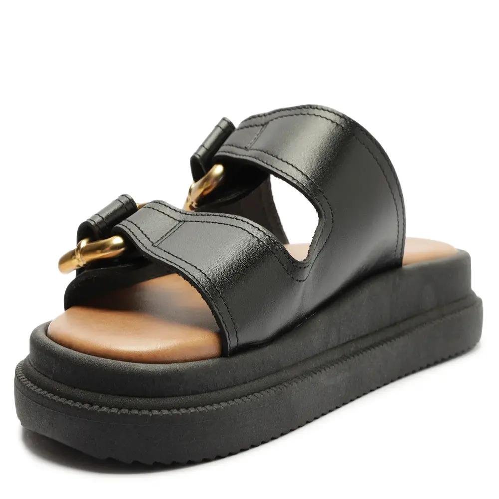 PAPETE ANACAPRI FLATFORM FEMININO C305780003 Preto 4