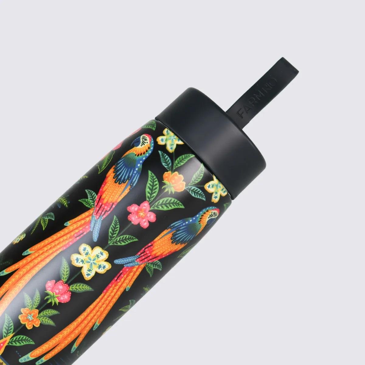 GARRAFA FARM QUE SEDE SAMBA DAS ARARAS 750ML 78325874A Preto/Verde/Rosa 3