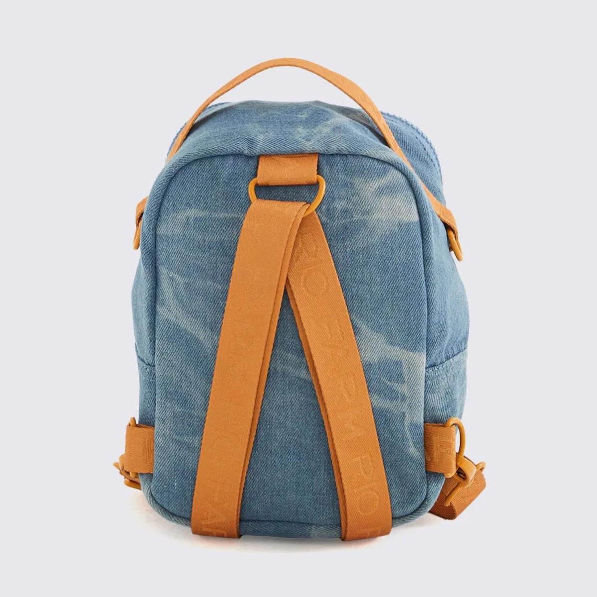 MINI MOCHILA FARM BOROGODO PATCH RIO JEANS 78327606 Azul/Caramelo 3