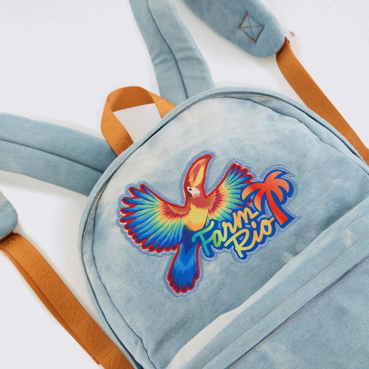 MOCHILA FARM XODO PATCH RIO JEANS 78327604 Azul/Caramelo 5