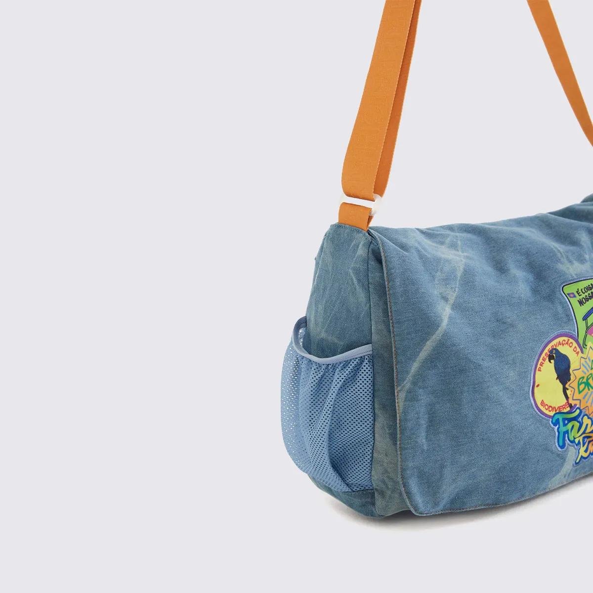 MOCHILA FARM XODO PATCH RIO JEANS 78327604 Azul/Caramelo 4