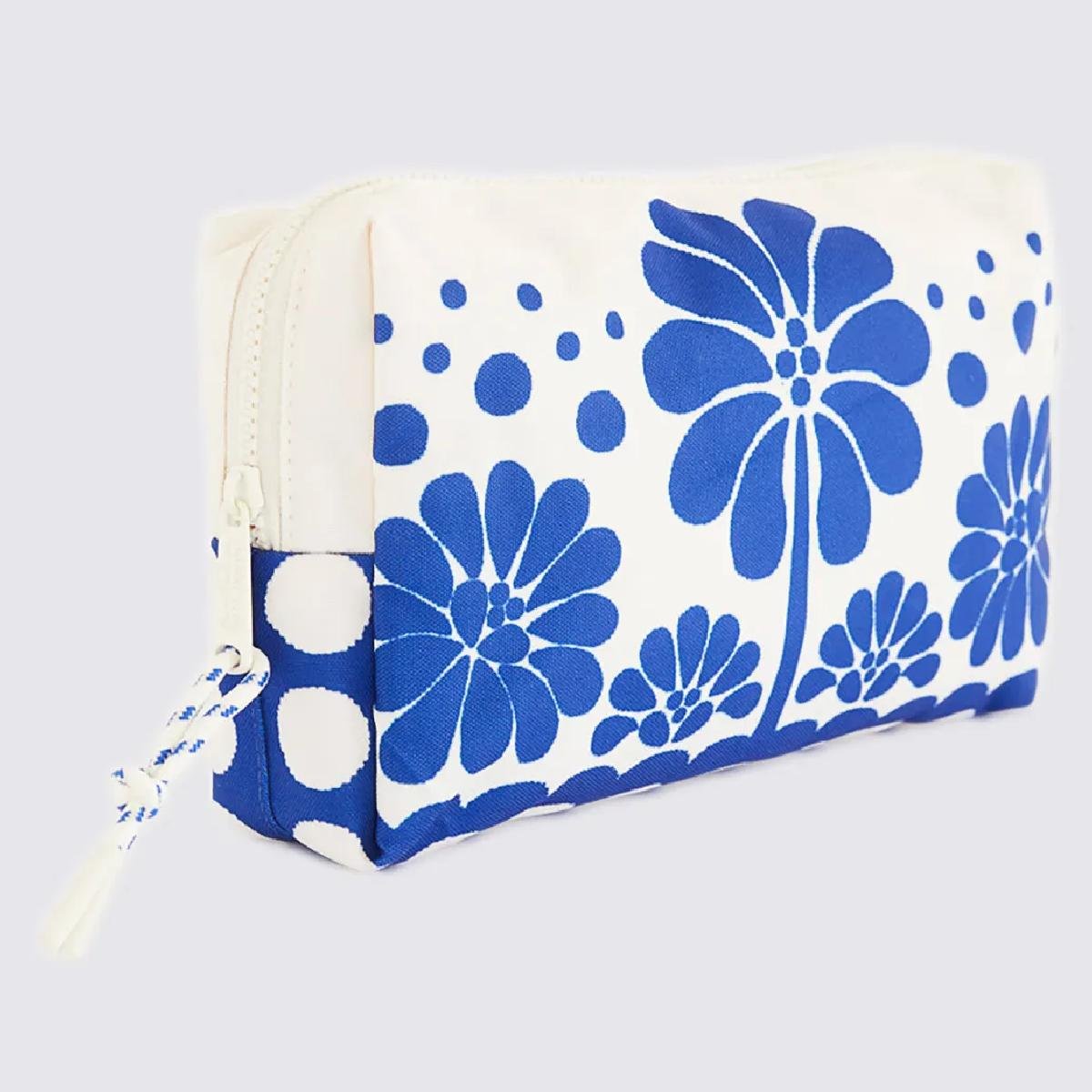 MAXI NECESSAIRE FARM ORA BOLAS G PALERMO 78327138 Branco Off/Azul 3