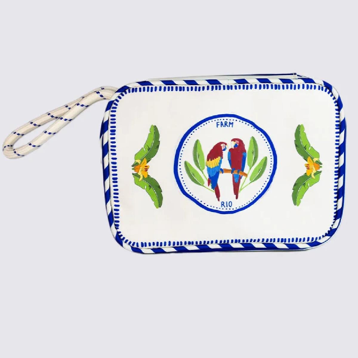 NECESSAIRE FARM XERO DESTINO TROPICAL 78327195 Branco Off/Azul 2