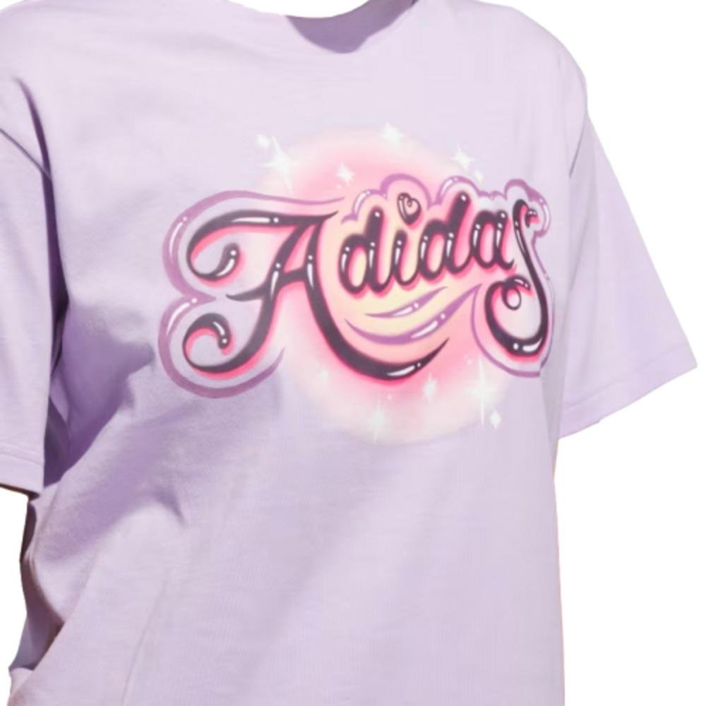 CAMISETA ADIDAS FEMININA AIRBRUSH JM1797 Lilás 2