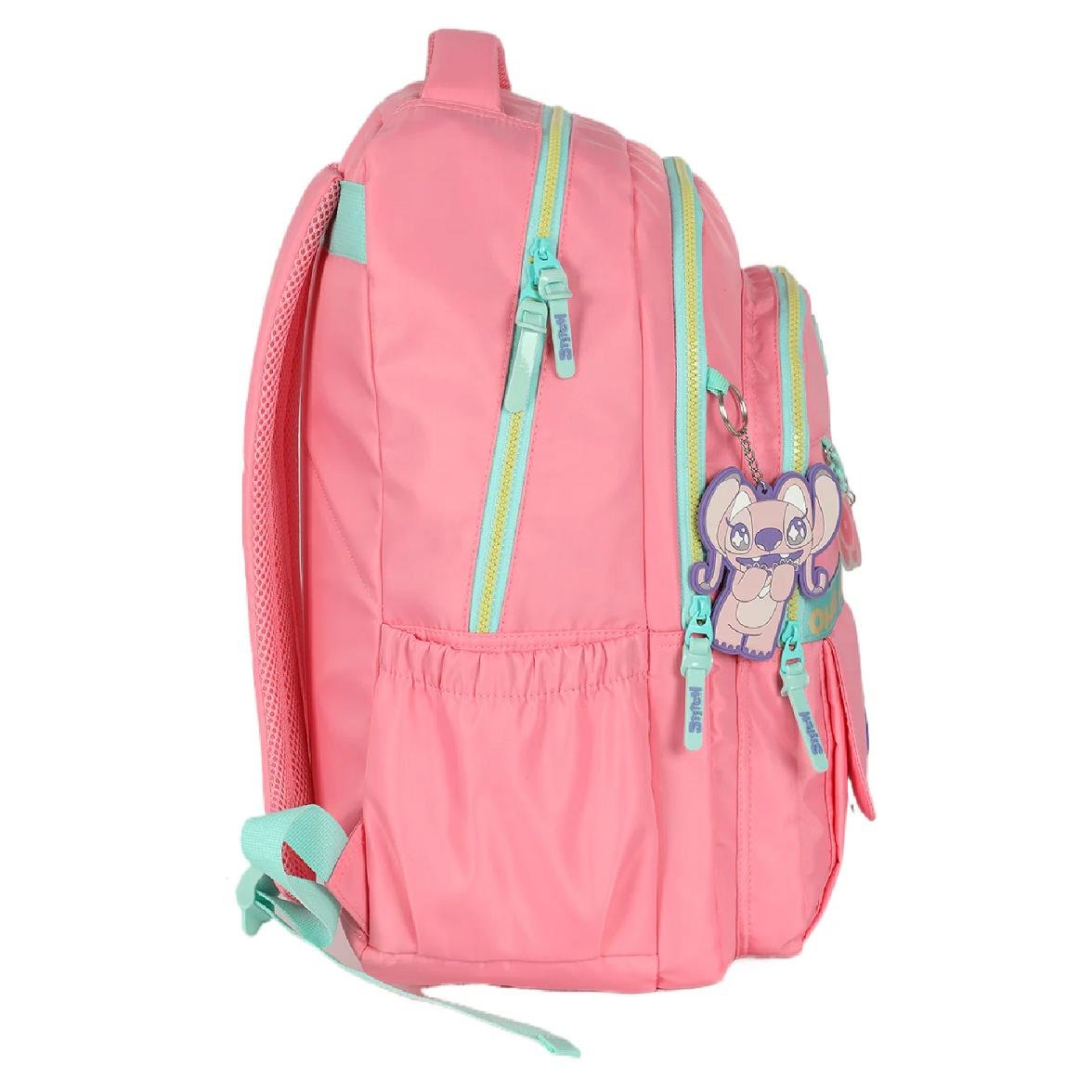 MOCHILA INFANTIL LUXCEL LAPTOP STITCH MJ50081SC Salmão 3