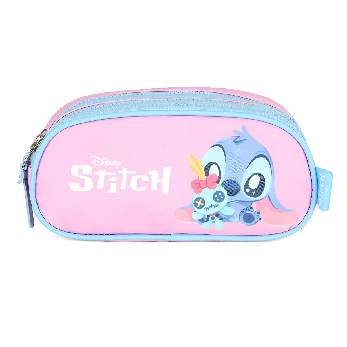 ESTOJO LUXCEL ZIPER TRIPLO INFANTIL STITCH ET50045SC