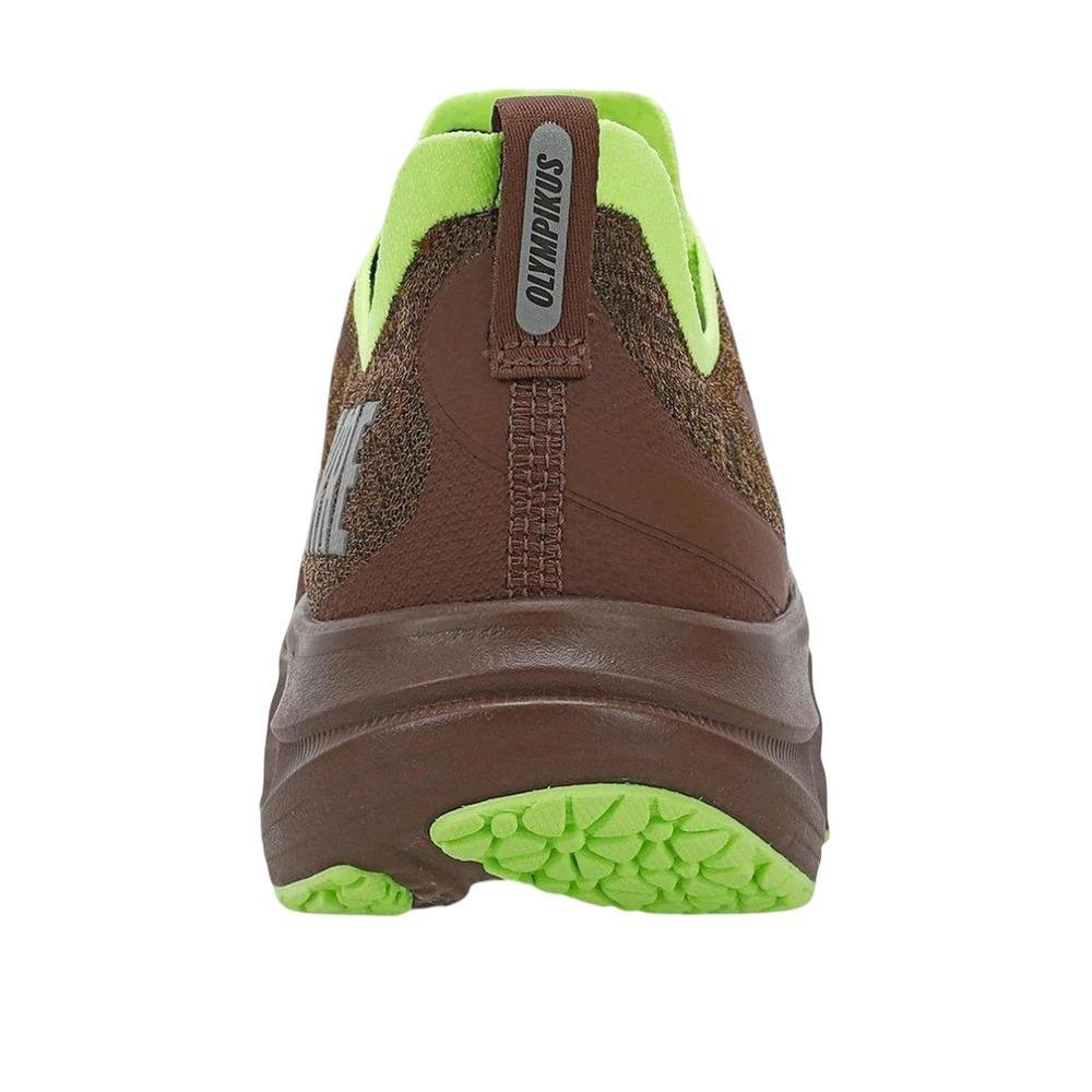 TÊNIS OLYMPIKUS MASCULINO CORRE 4 43720366 Marrom/Verde 4