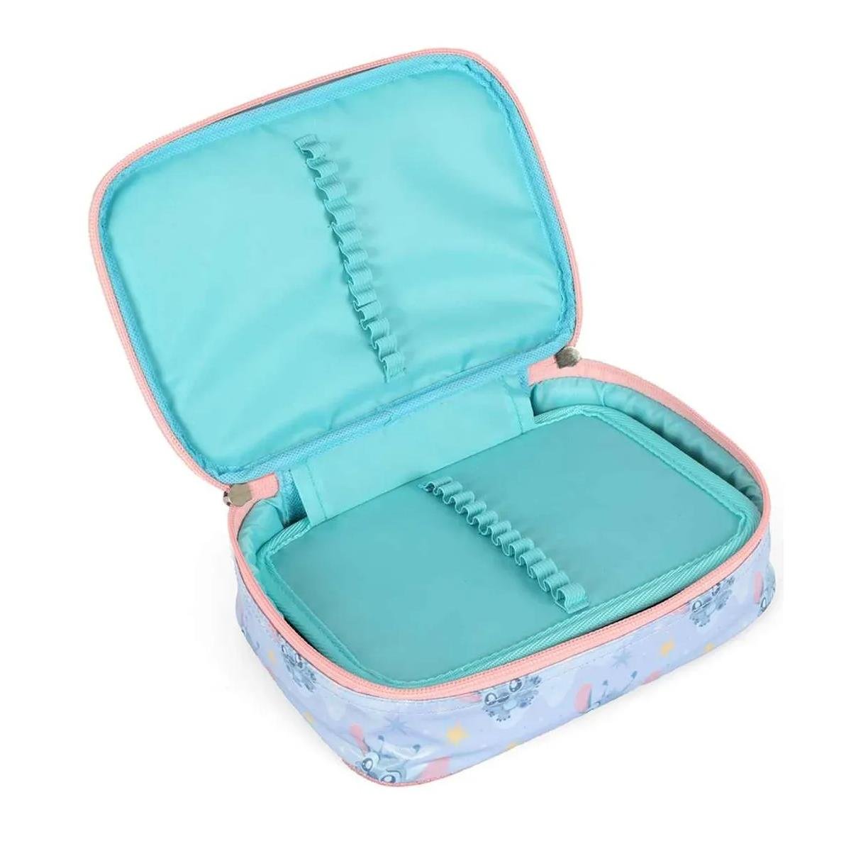 ESTOJO LUXCEL BOX INFANTIL STITCH EI42404SC Turquesa 6