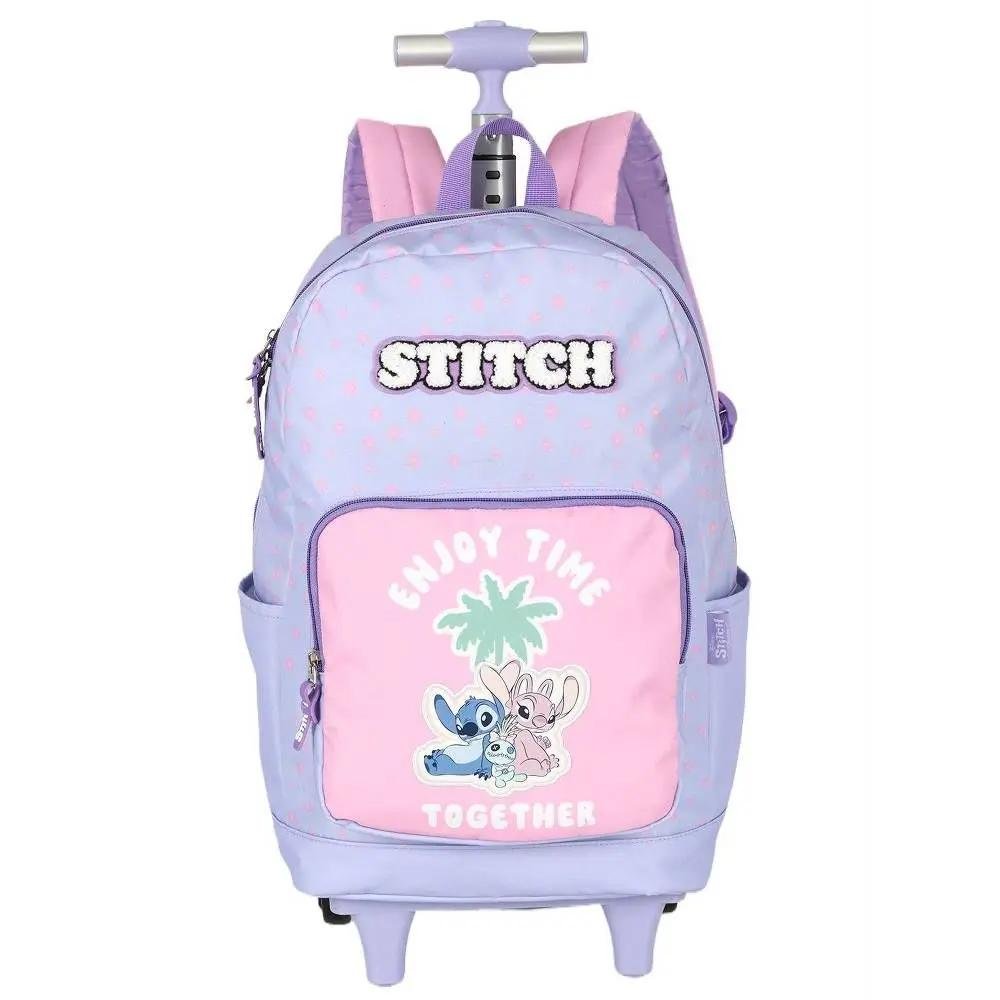 MOCHILA LUXCEL INFANTIL STITCH COM RODAS MC50092SC