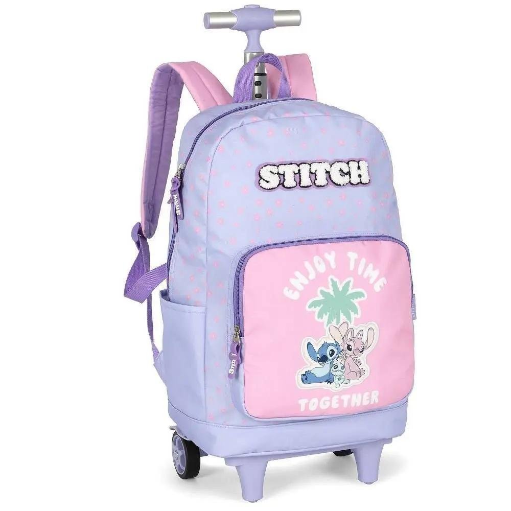 MOCHILA LUXCEL INFANTIL STITCH COM RODAS MC50092SC Lilás 2