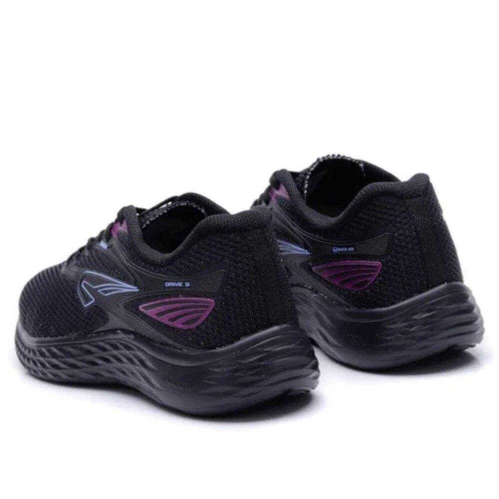 TÊNIS RAINHA DRIVE III FEMININO RA0205 Preto/Roxo 3