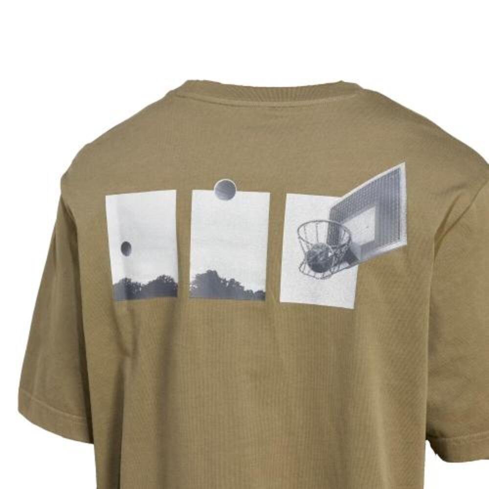 CAMISETA ADIDAS MASCULINA LENS HOOP T JW0836 Verde Militar 2