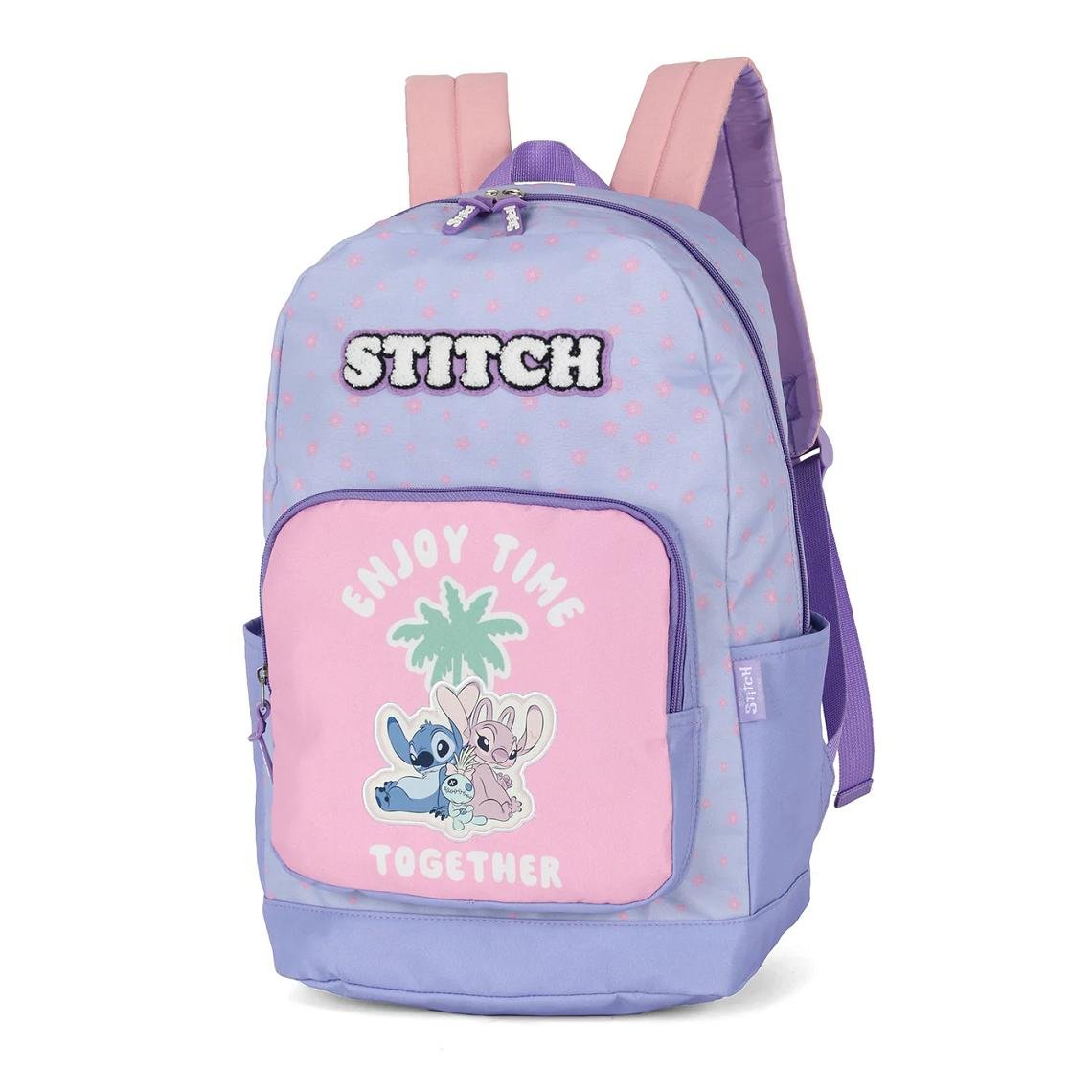 MOCHILA LUXCEL INFANTIL STITCH MS50091SC Lilás 2
