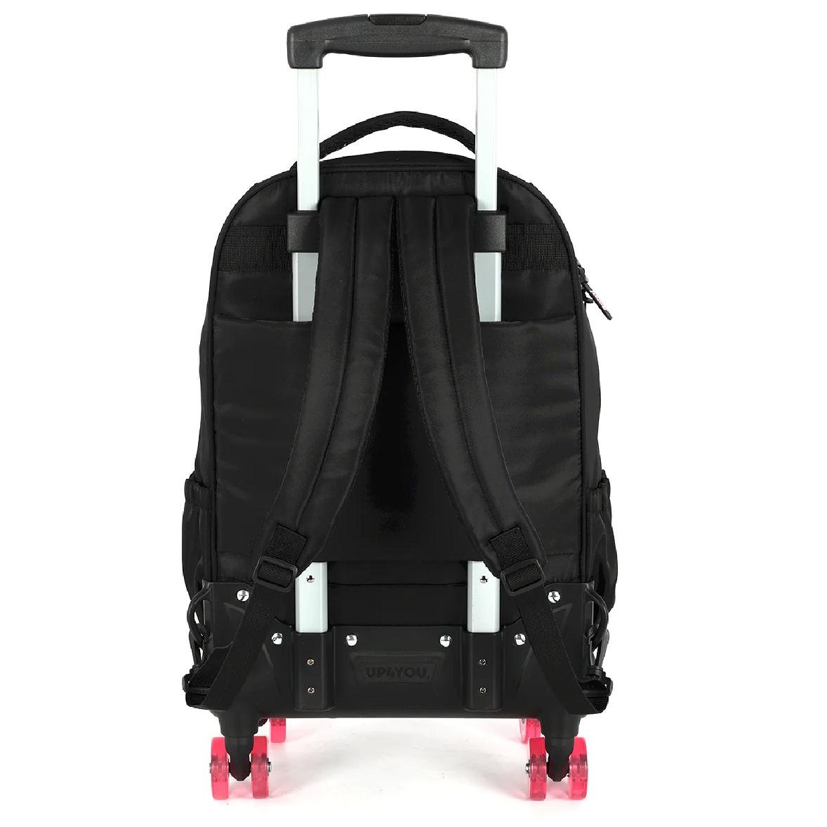MOCHILA LUXCEL INFANTIL STITCH OHANA COM RODAS MC50082SC Preto 3