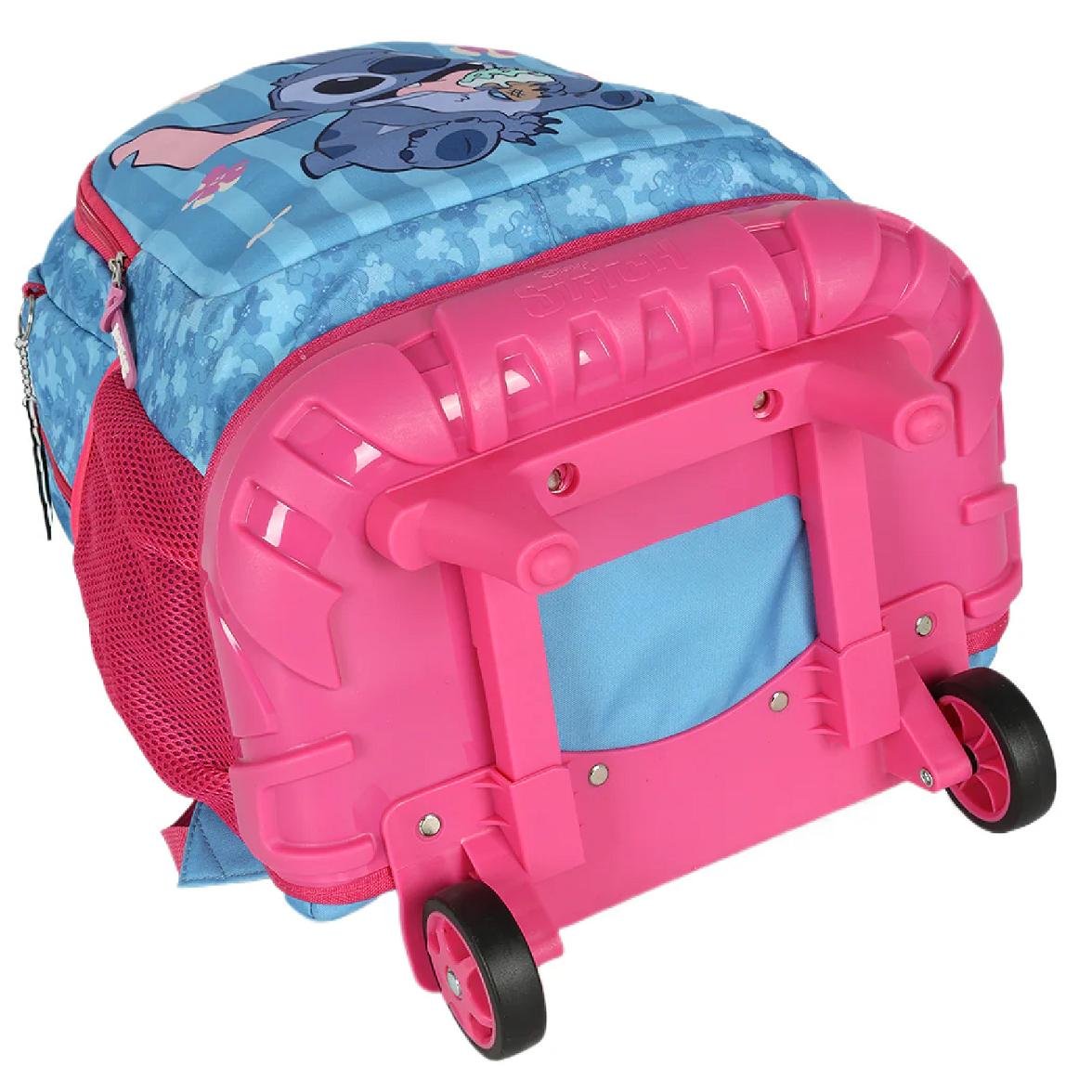 MOCHILA LUXCEL INFANTIL STITCH COM RODAS MC50102SC Pink/Azul 6