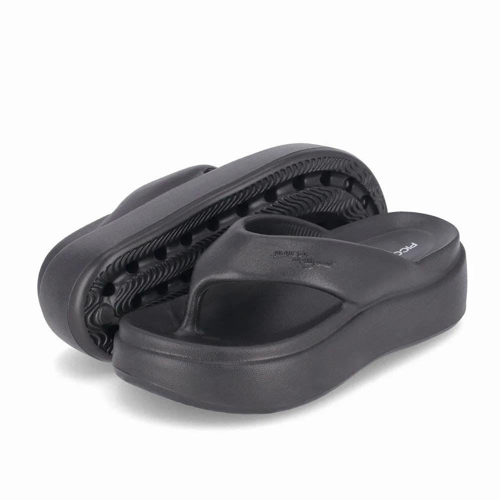 CHINELO PICCADILLY FLATFORM MARSHMALLOW FEMININO C246003 Preto 4