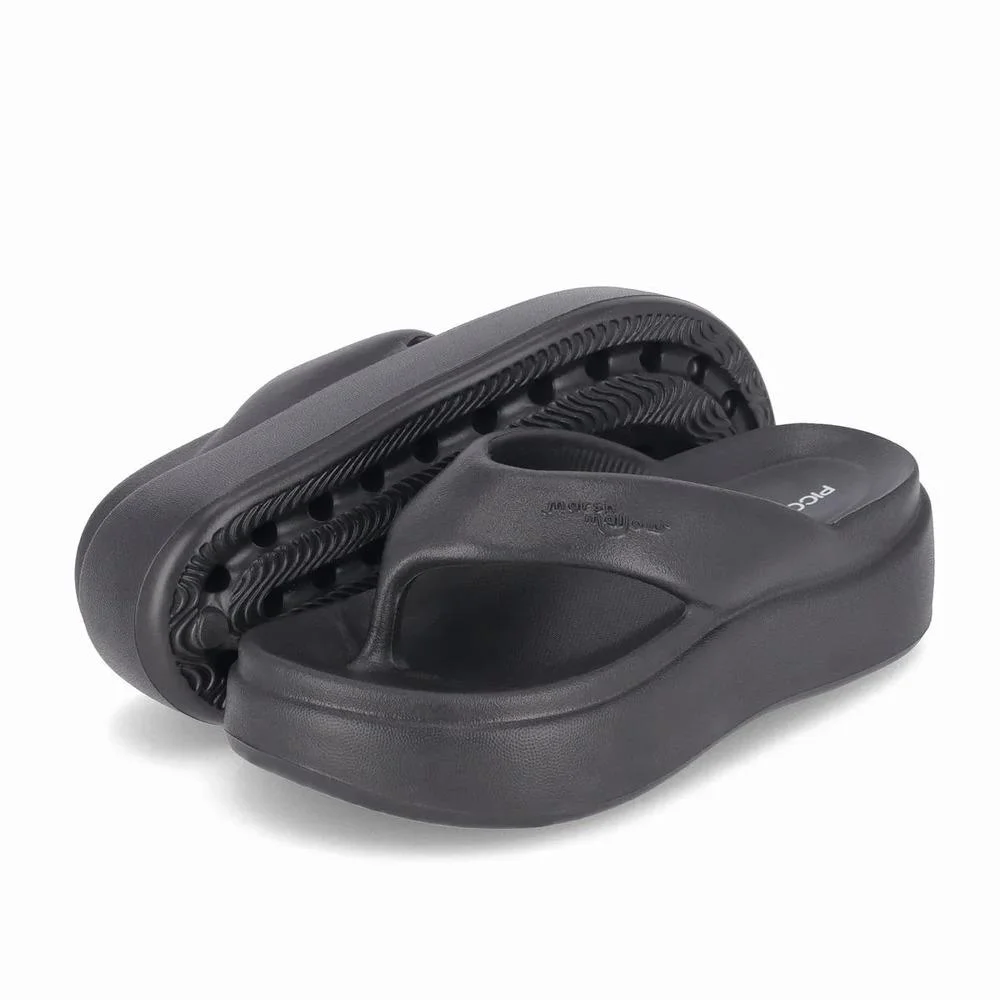 CHINELO PICCADILLY FLATFORM MARSHMALLOW FEMININO C246003 Preto 4