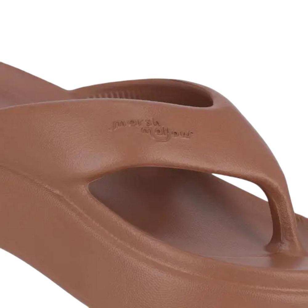 CHINELO PICCADILLY FLATFORM MARSHMALLOW FEMININO C246003 Chocolate 3