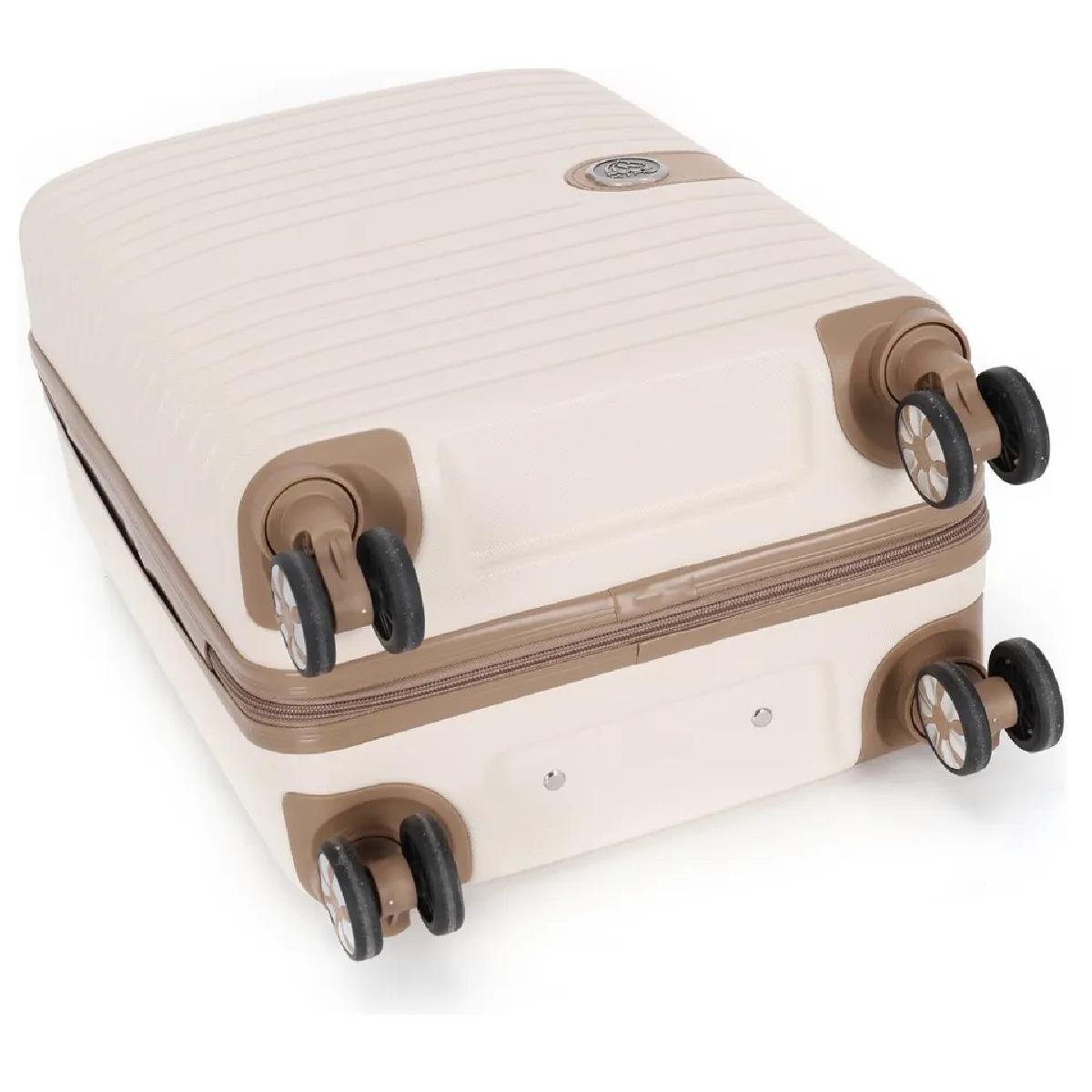 MALA DE VIAGEM LUXCEL POLO KING G COM RODAS MF10445PK/G Branco 2