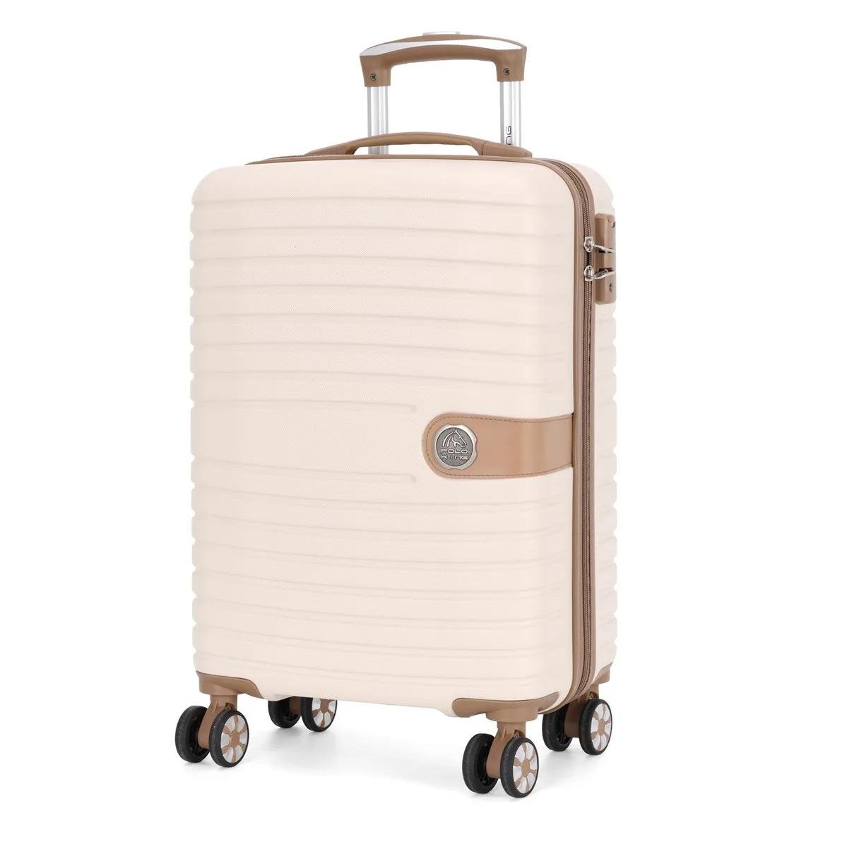 MALA DE VIAGEM LUXCEL POLO KING P COM RODAS MF10445PK/P Branco 4