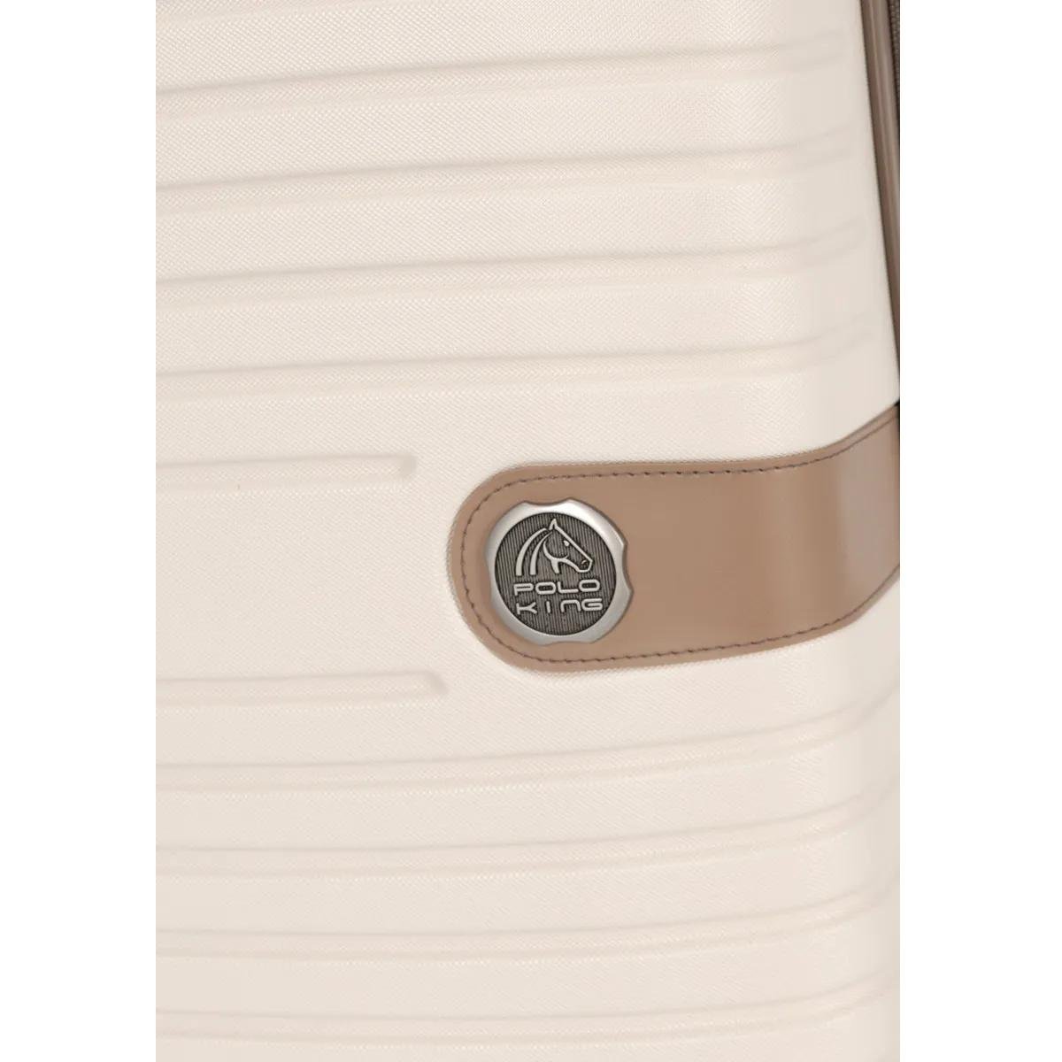 MALA DE VIAGEM LUXCEL POLO KING P COM RODAS MF10445PK/P Branco 5