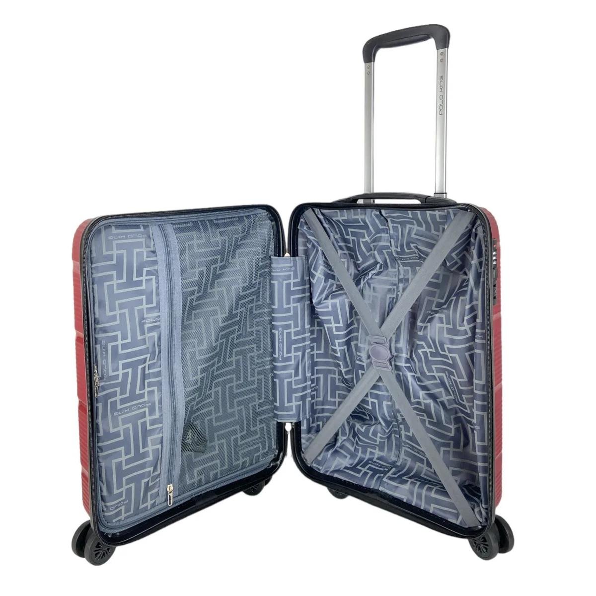 MALA DE VIAGEM LUXCEL POLO KING P COM RODAS MF10452PK/P Vinho 4