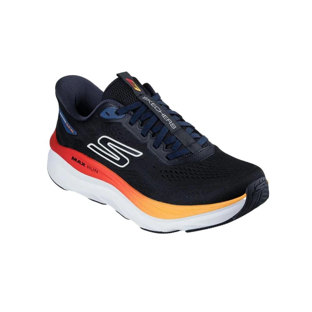 TÊNIS SKECHERS MAX RUN MASCULINO 221000 Preto/Vermelho 3