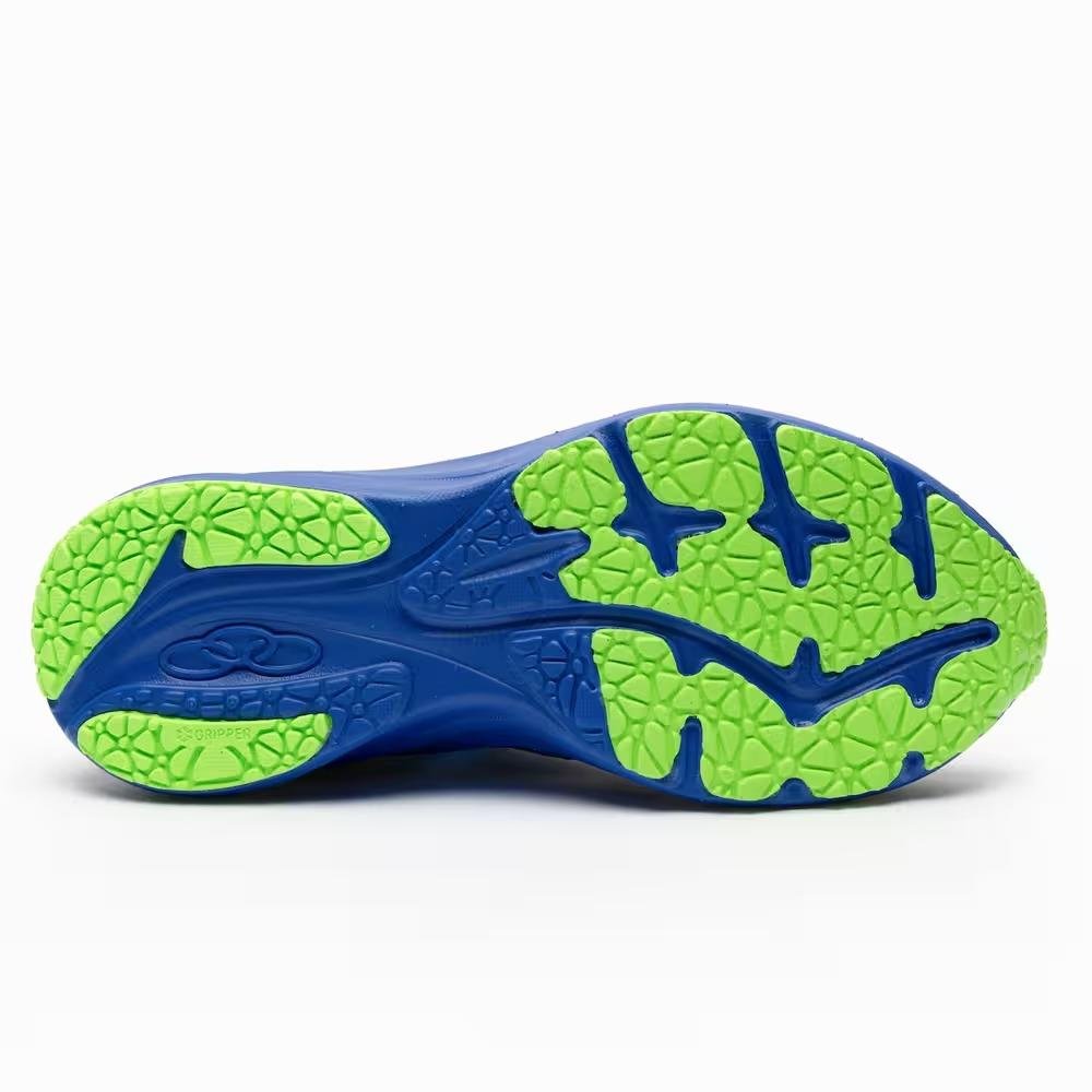 TÊNIS OLYMPIKUS MASCULINO CORRE 4 VANDERLEI 43367427 Azul Royal/Verde Limão 4