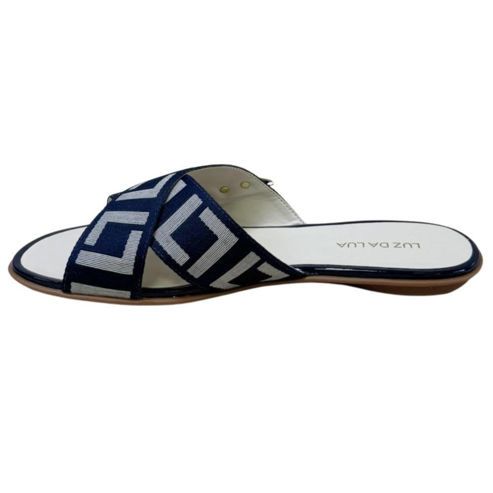 CHINELO SLIDE FEMININO LUZ DA LUA GORGORÃO/VERONA 52211110 Panna/Azul 3