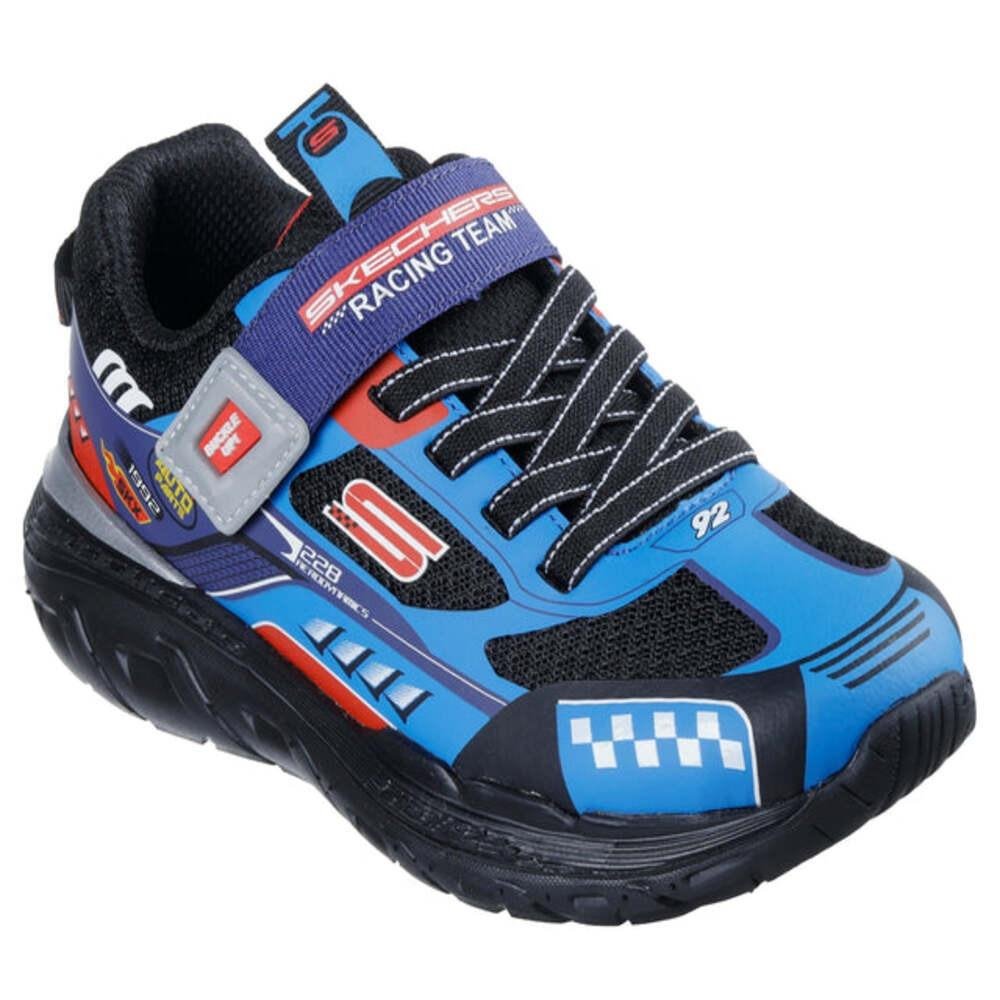 TÊNIS INFANTIL MASCULINO SKECHERS SKECH TRACKS 402303L Azul/Vermelho 2