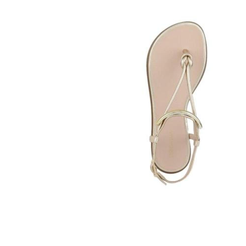 SANDÁLIA FEMININA LUZ DA LUA LAMINATI REF:52217800/1 Ouro 2