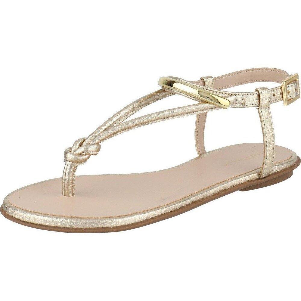 SANDÁLIA FEMININA LUZ DA LUA LAMINATI REF:52217800/1 Ouro 1