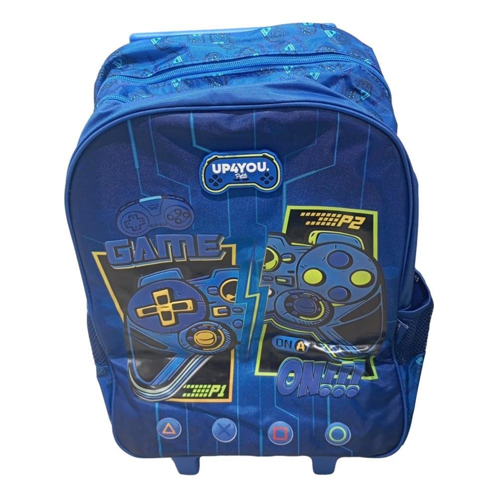 MOCHILA LUXCEL INFANTIL UP4YOU GAME COM RODAS IC42092UP