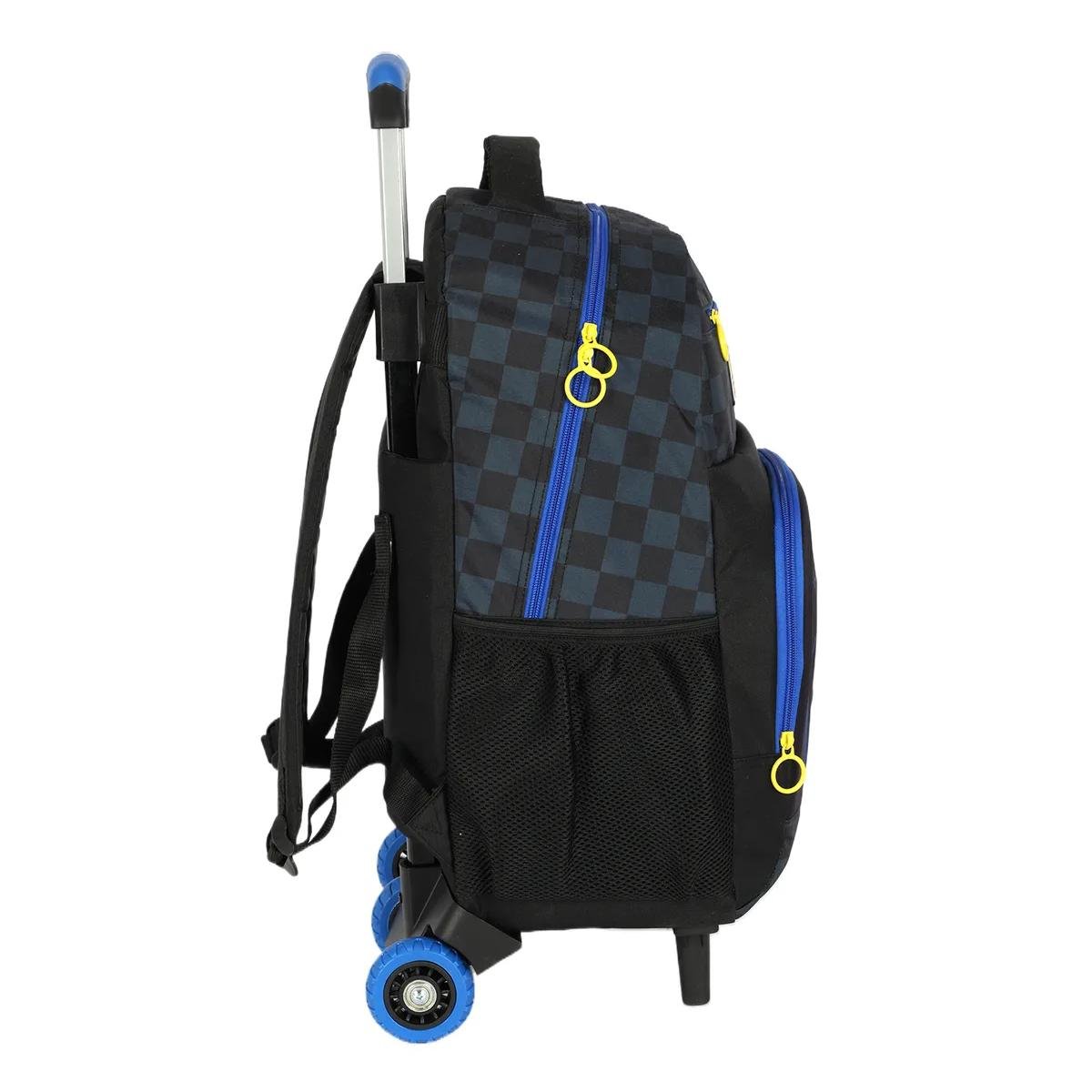 MOCHILA LUXCEL INFANTIL SONIC COM RODAS MC49852SO Preto 4