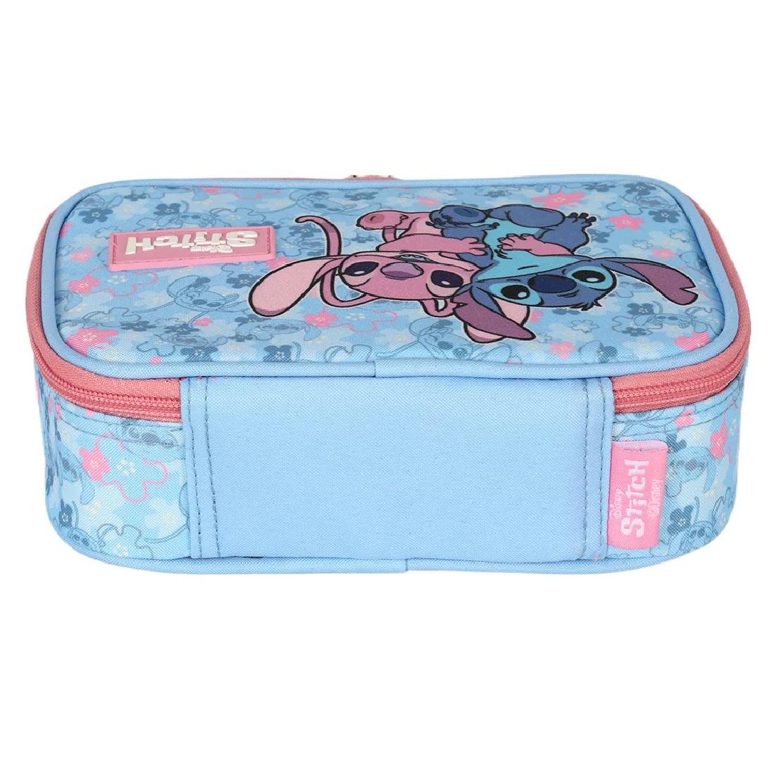 ESTOJO BOX LUXCEL INFANTIL STITCH ET50104SC Azul/Rosa 2