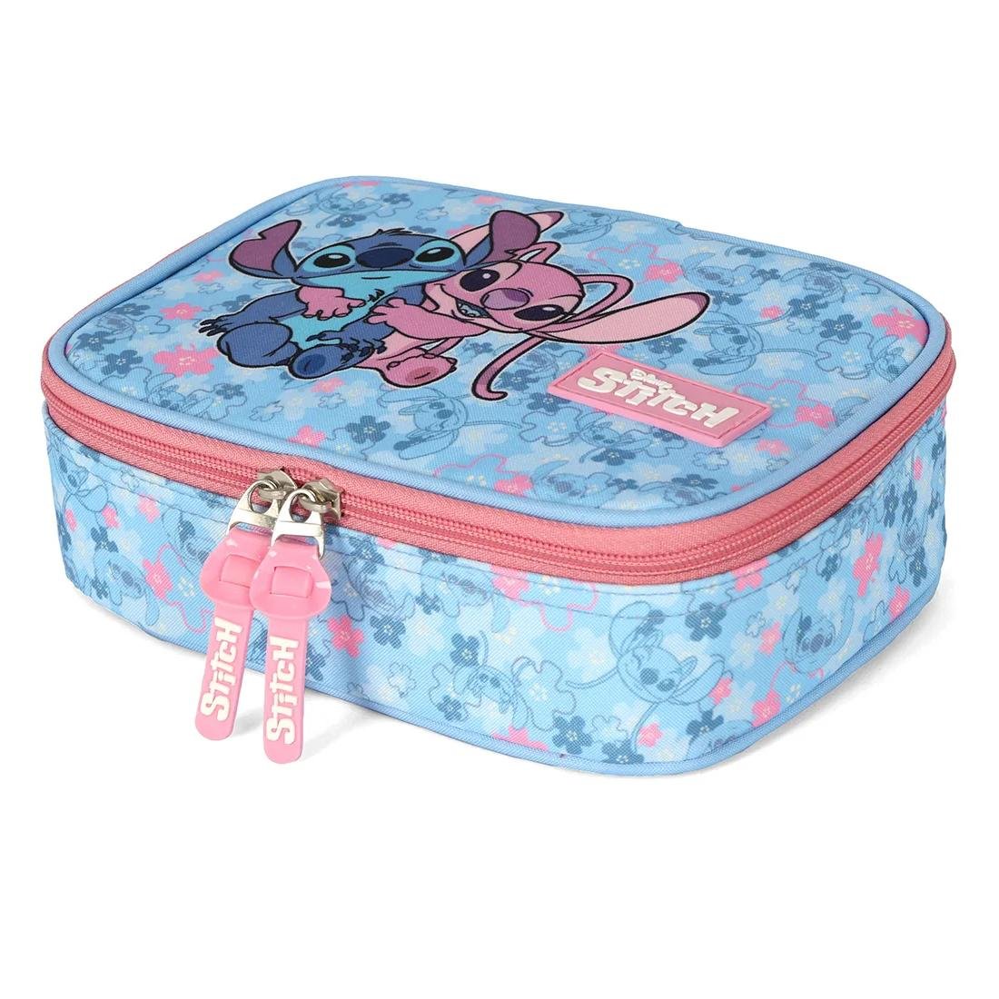 ESTOJO BOX LUXCEL INFANTIL STITCH ET50104SC Azul/Rosa 3