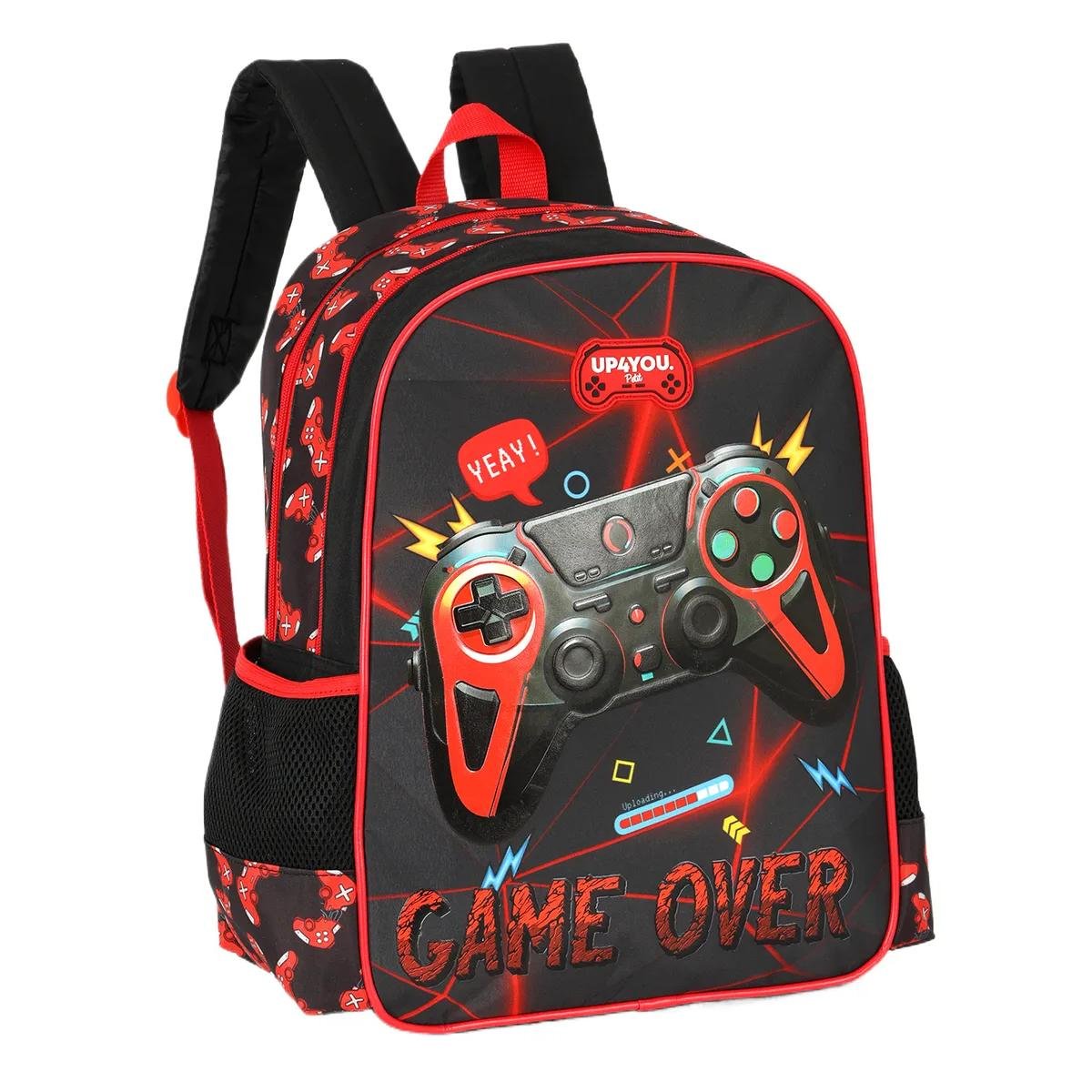 MOCHILA LUXCEL INFANTIL UP4YOU GAME IS42091UP Preto 2