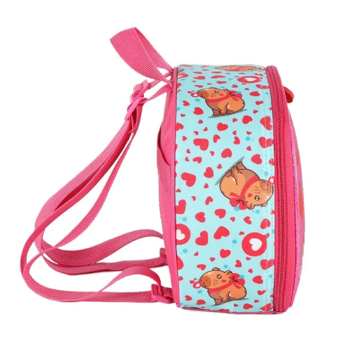 LANCHEIRA LUXCEL INFANTIL CAPIVARA UP4YOU LA42113UP Pink 4
