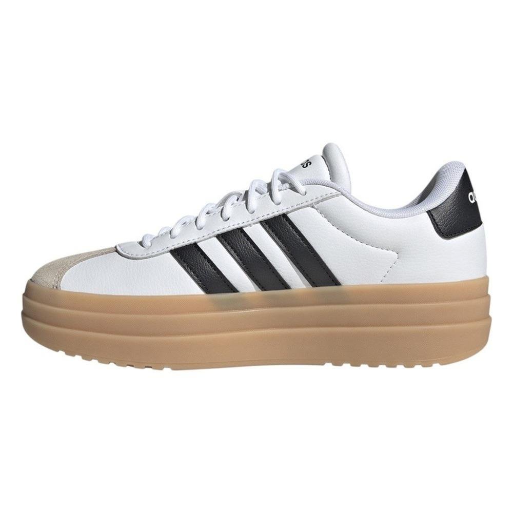 TÊNIS FLATFORM FEMININA ADIDAS VL COURT BOLD IH3083 Branco/Preto/Cinza 2