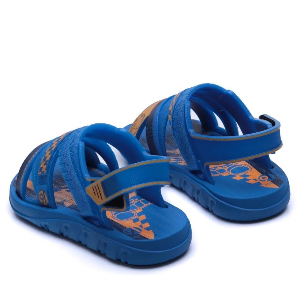 SANDÁLIA PAPETE SONIC INFANTIL MENINO GRENDENE KIDS FAST CAR 23294 Azul 4