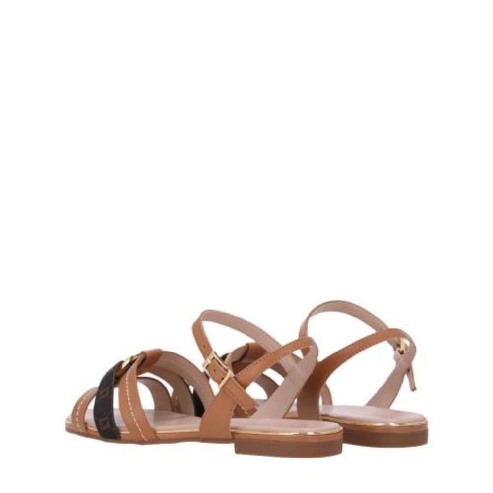 SANDÁLIA FEMININA LUZ DA LUA SAARA/MONOGRAMA 54870074 Amêndoa/Mocca 3